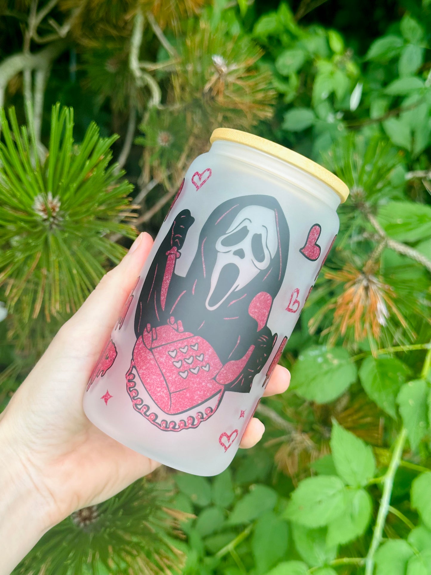 "No You Hang Up" 16oz Frosted Glass Tumbler