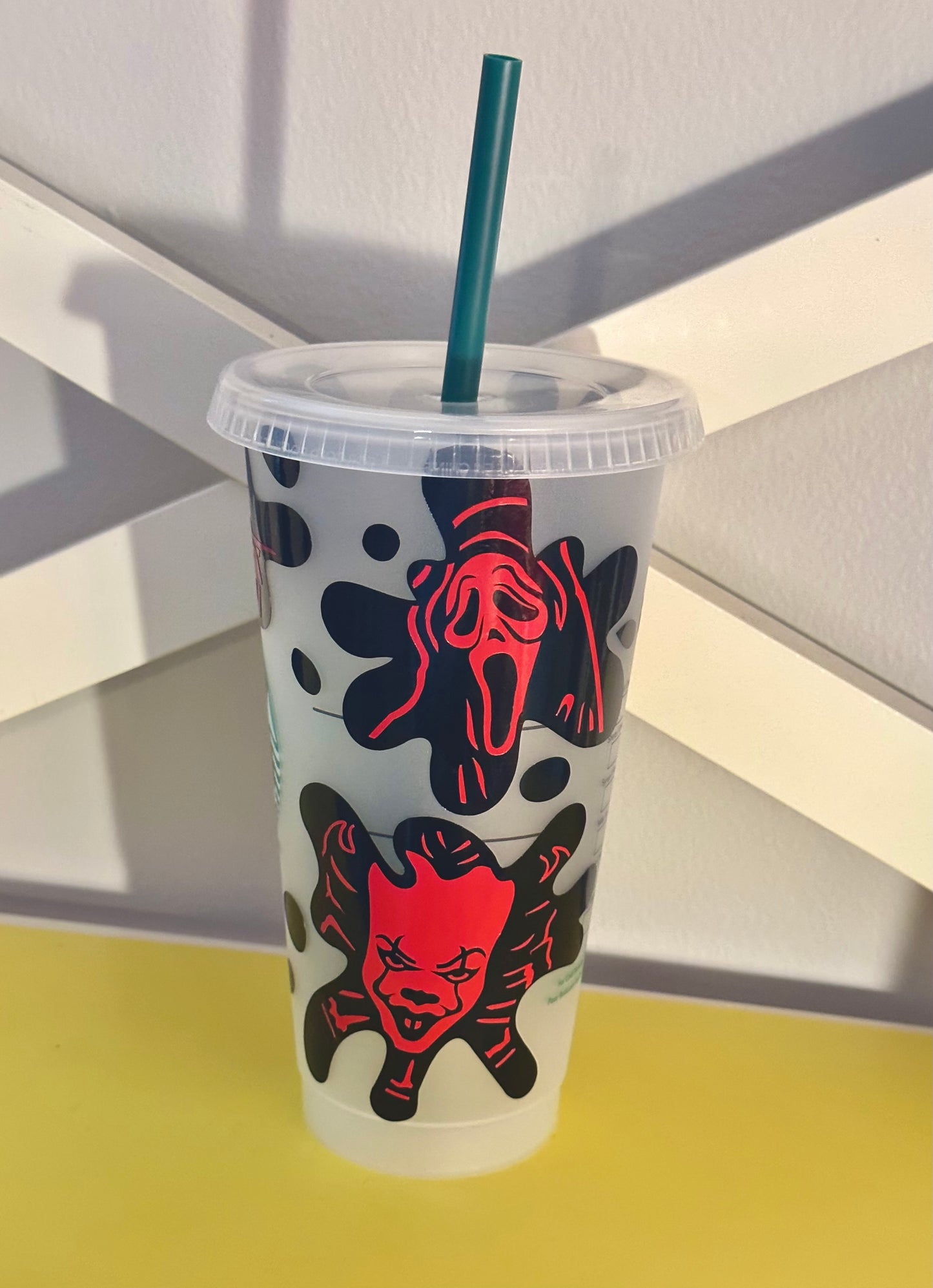 Horror Movie Starbucks Reusable Cold Cup