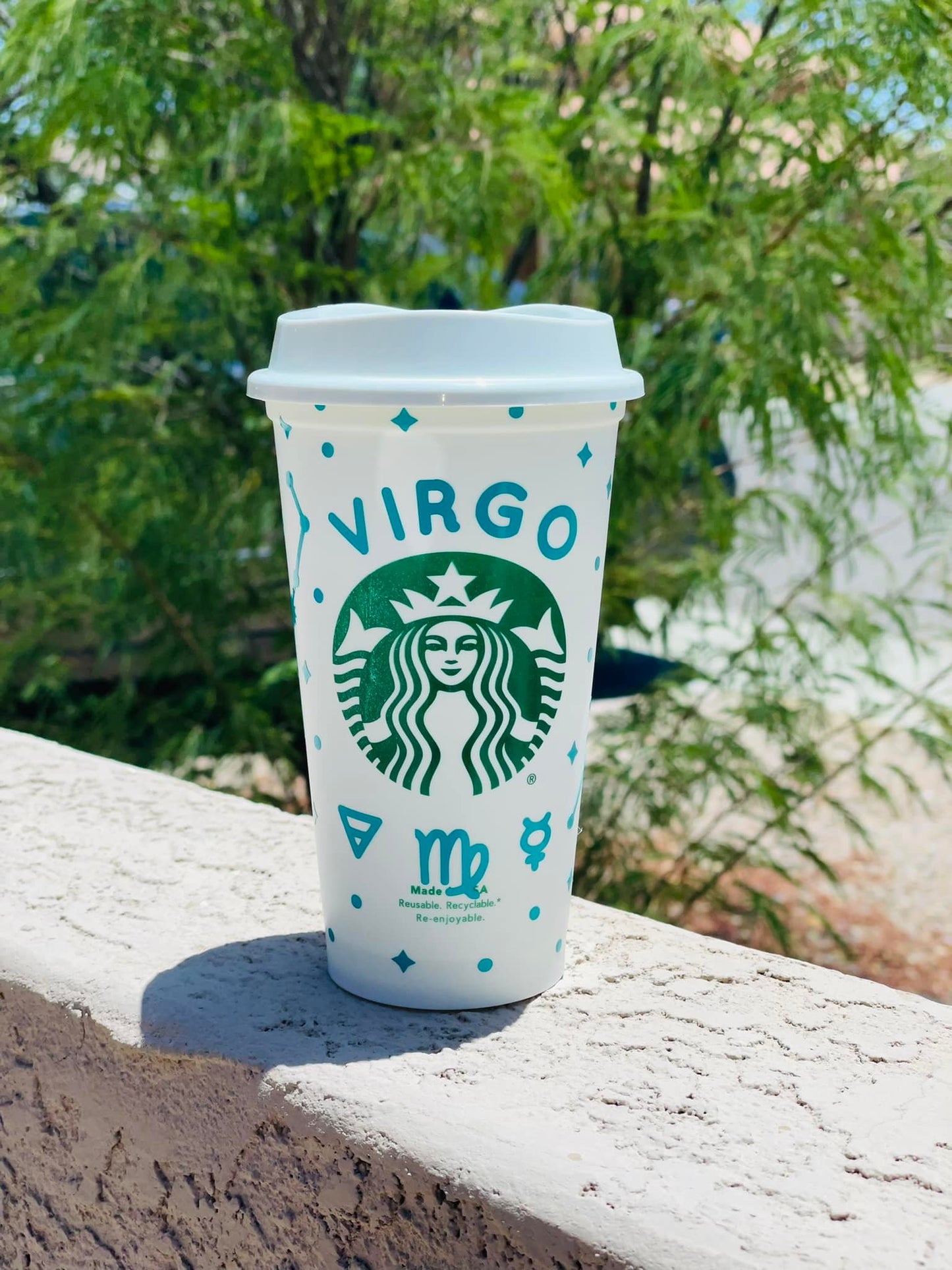 16oz Reusable Zodiac Hot Cup w/ lid