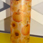 Pumpkin Sunflower 20oz Frosted Tumbler