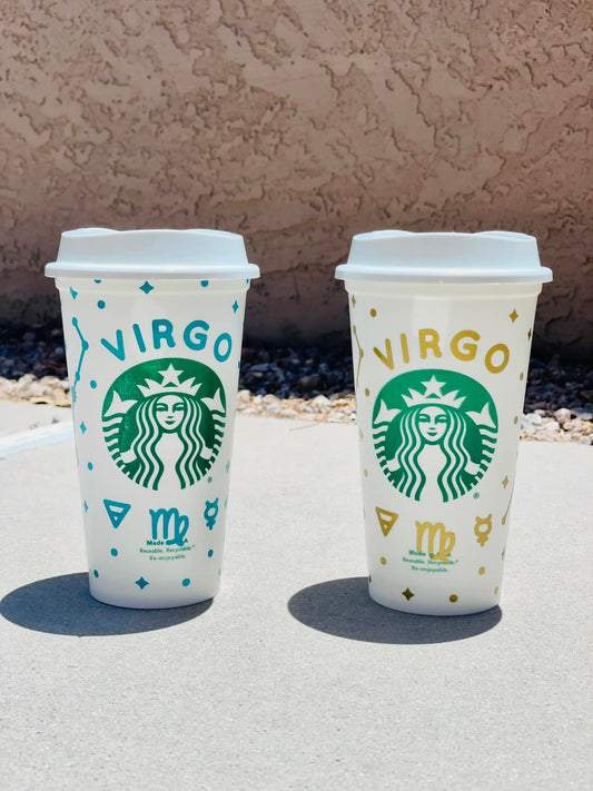 16oz Reusable Zodiac Hot Cup w/ lid