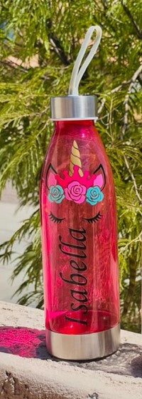 22oz Unicorn Water Bottle w/ handle