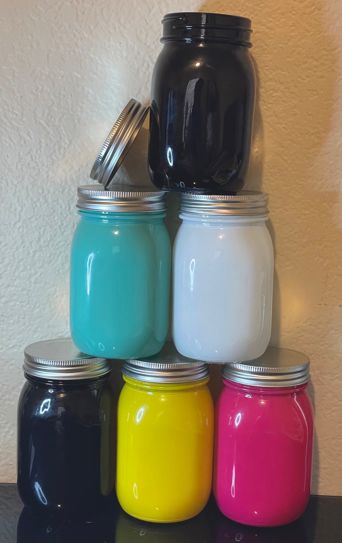 16oz Cactus Mason Jar w/ lid