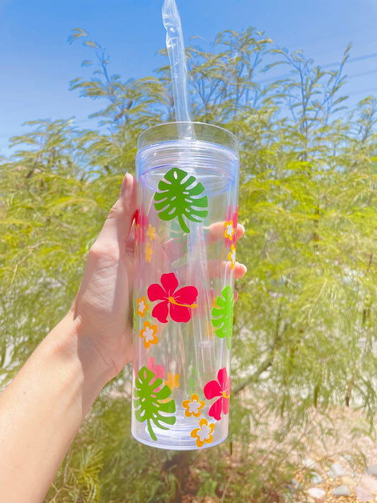 18.5 oz Tropical Skinny Tumbler